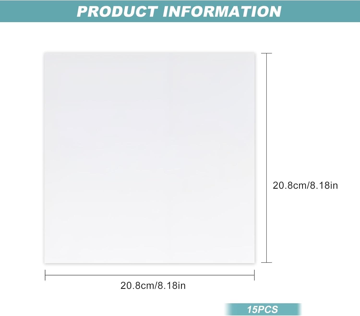 Blank Stencil Sheets 15pcs 7.5 Mil Template Stencil Plastic Sheets Square PET S view 2