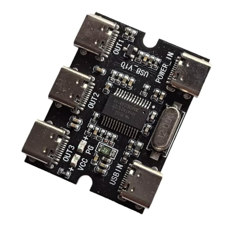 USB Expansion Module 1 In 3 Out with Power Port for Development Board