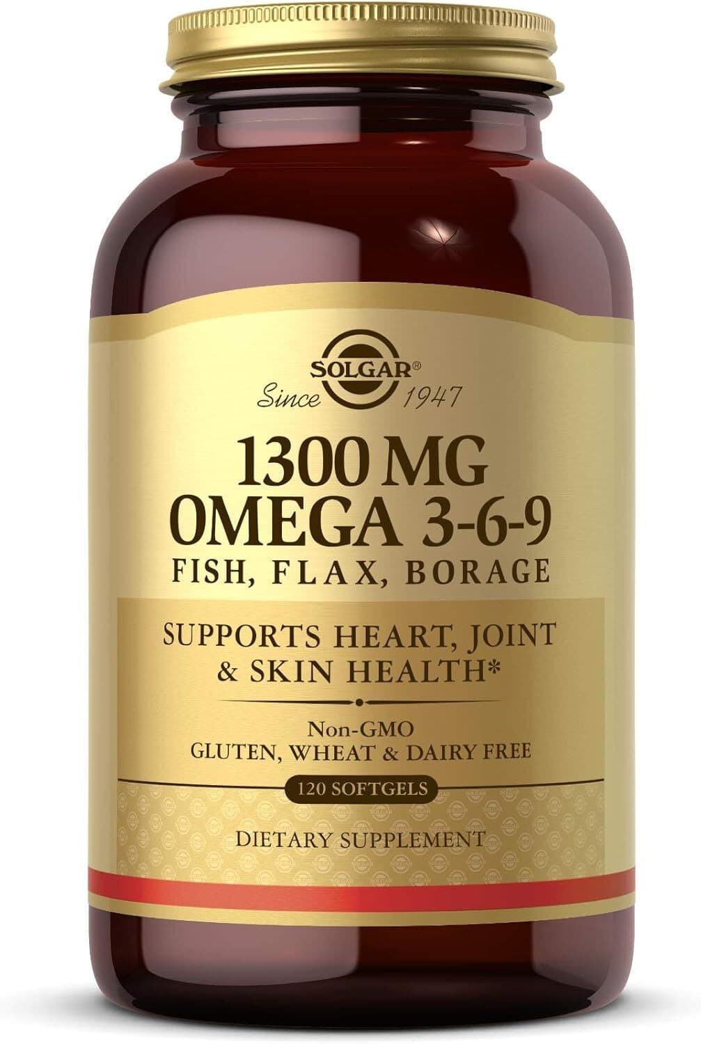 Solgar Omega 3-6-9 1300mg Softgels 120 Count