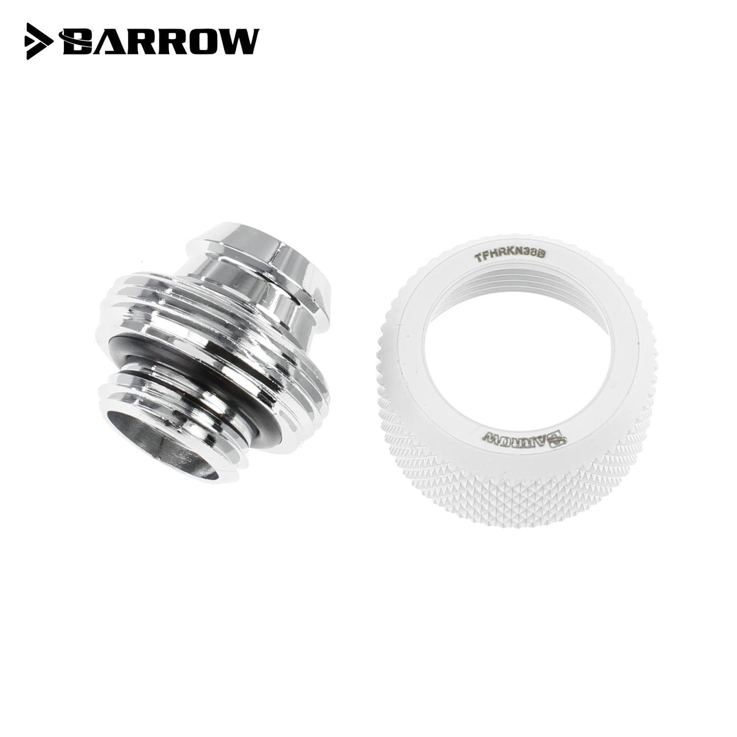 Barrow G1/4 - 16/10mm Flexible Tube Compression Fitting - White view 2