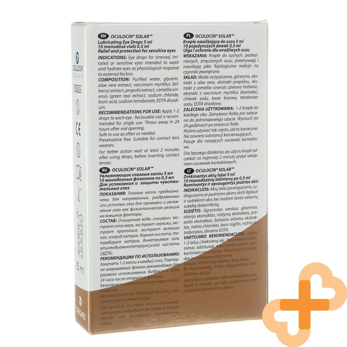 OCULOCIN SOLAR Eye Drops 0.5ml x 10 Vials for Tired Irritated or Sensitive Eyes view 2