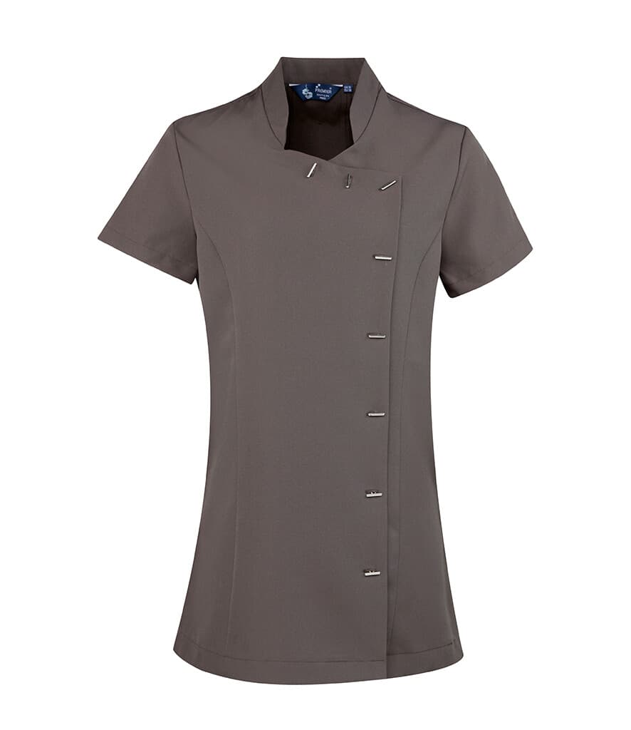 Personalised Premier Ladies Orchid Short Sleeve Tunic Beauty and Spa Nail Massage