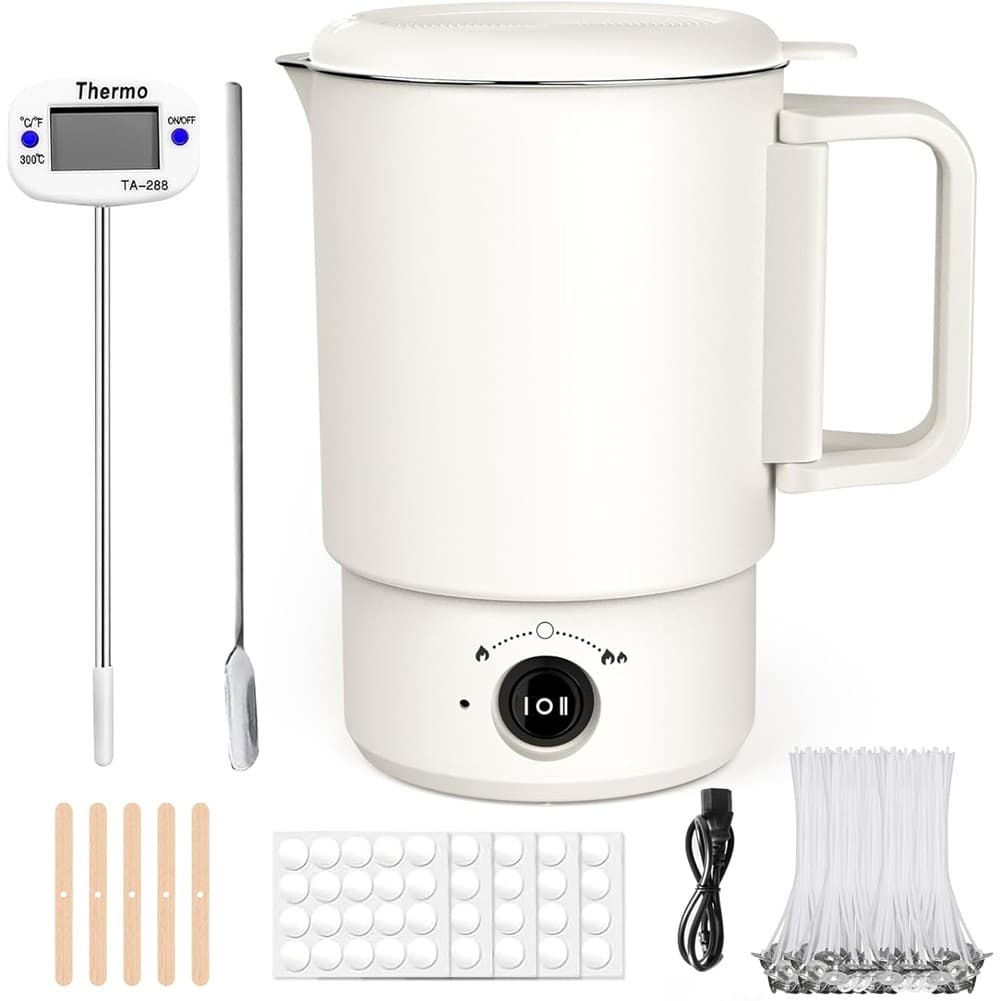 Electric Wax Melting Pot Kit with ,800ML Wax Melter for Candle Making,DIY8214