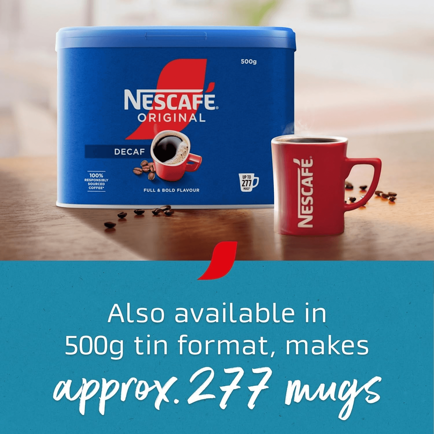Nescafe Original Decaf Individual One Cup Instant Coffee Sachets X 50 .2G Sticks view 2
