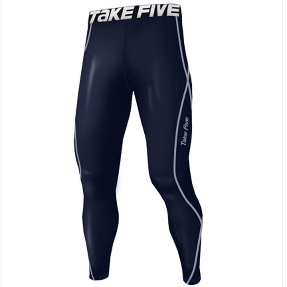 Take Five Mens Skin Tight Compression Base Layer Running Pants Leggings 09