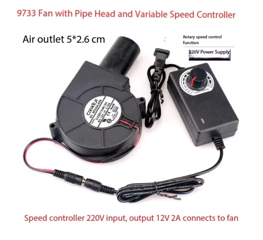 Small 220V Household Waste Oil Stove with Quiet| Variable-Speed Fan for Heating
