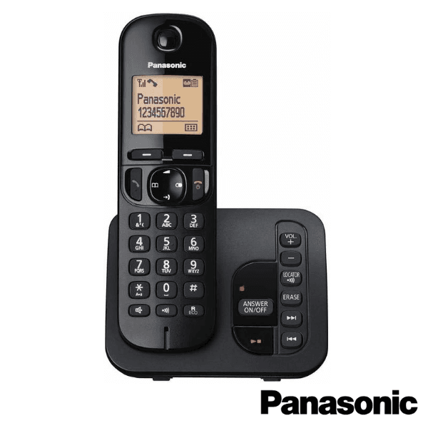 Panasonic TGC220 Digital Cordless Single Phone with LCD Display Answer Machine