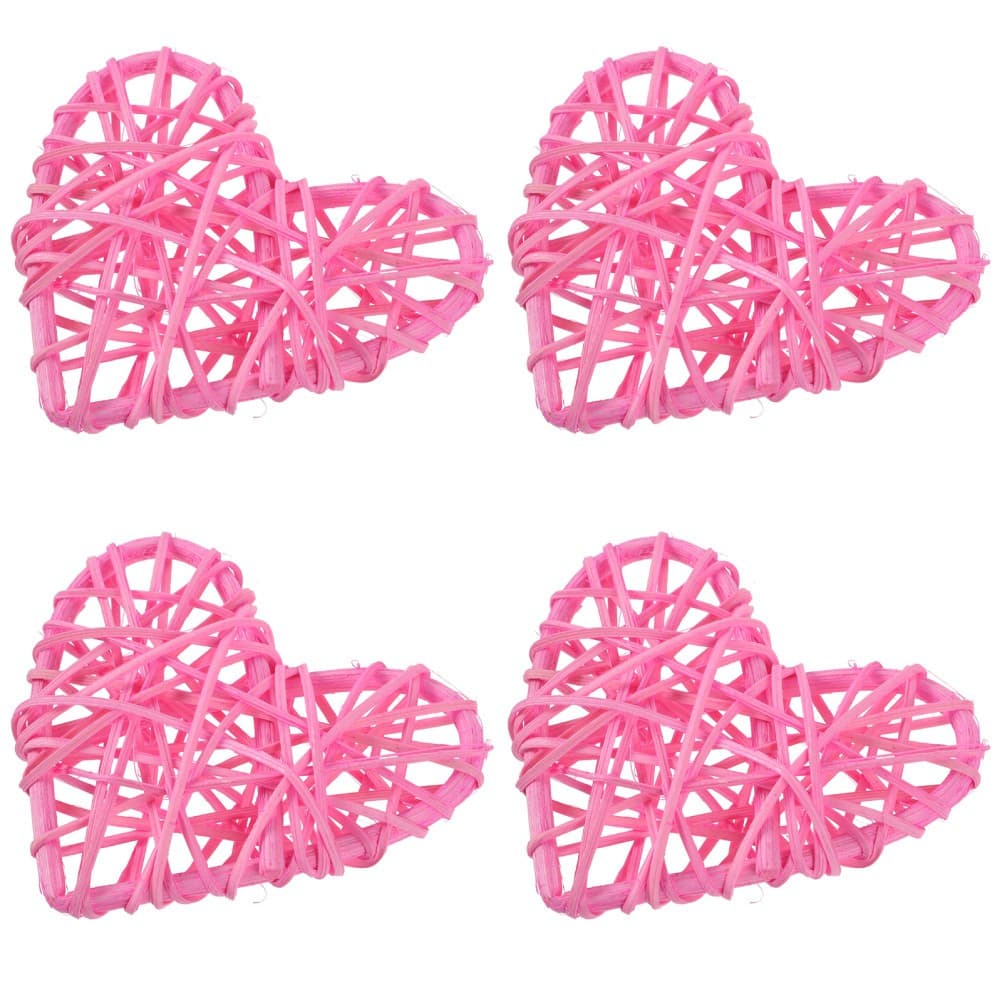 4 Pcs Wedding Decorations Heart Design Pendant Decorative Hearts Hanging