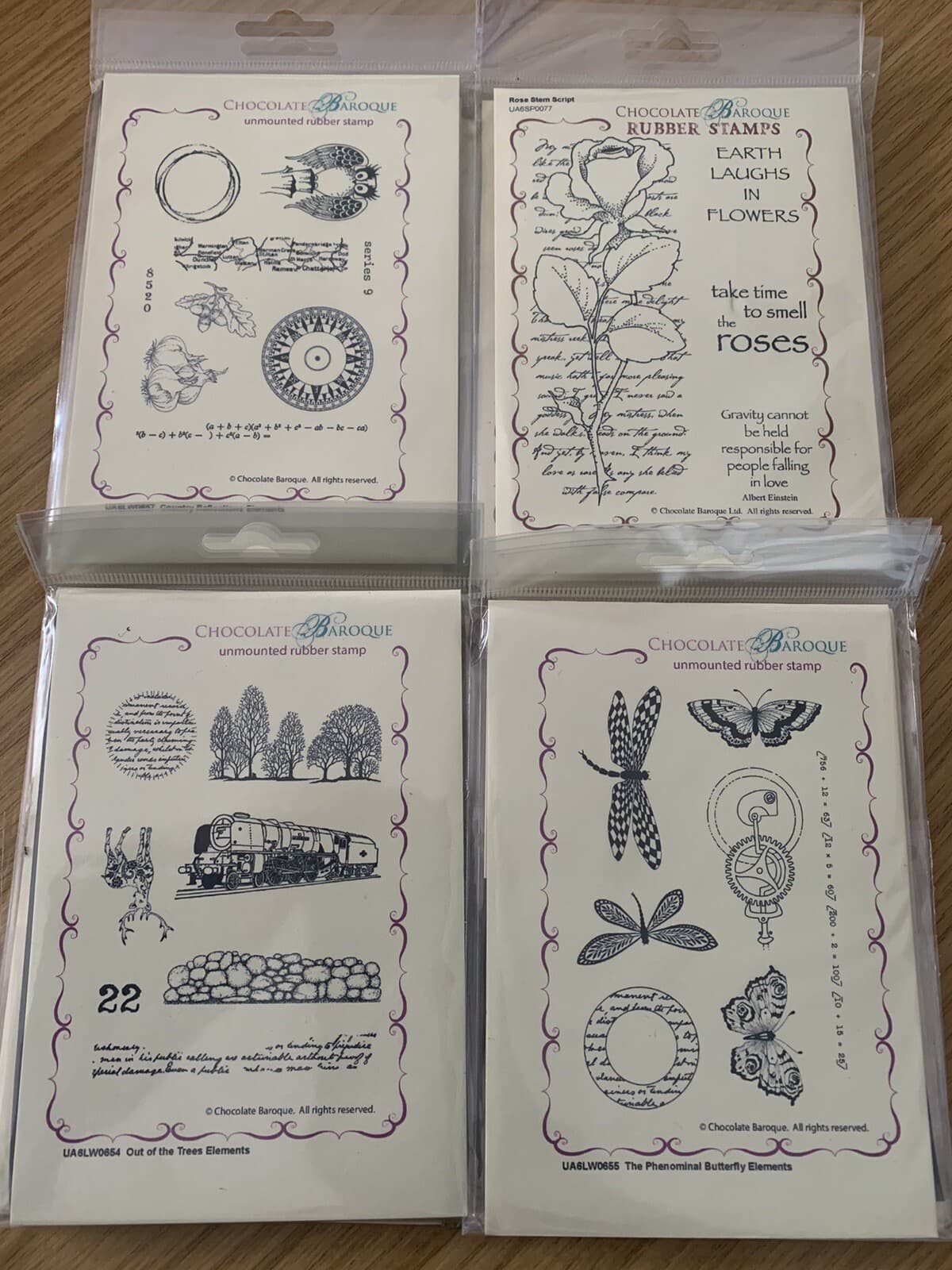 Chocolate Baroque A6 set of 4 BRAND NEW see pics