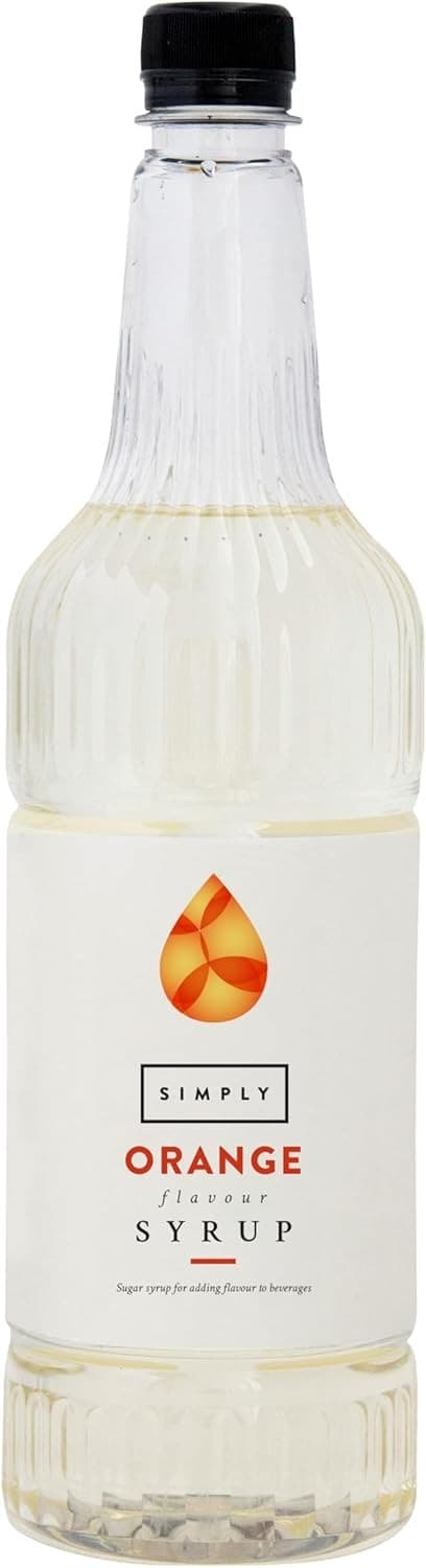 Simply Orange Syrup| Vegan and Nut Free Flavoured Syrup for Coffee| Cocktails and B