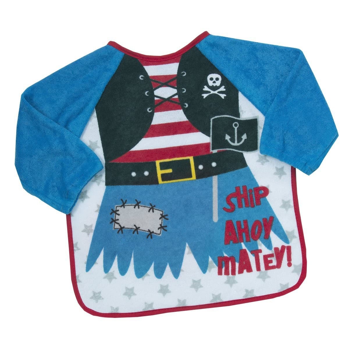 Baby Boys and Girls Novelty Terry Bib with Sleeves