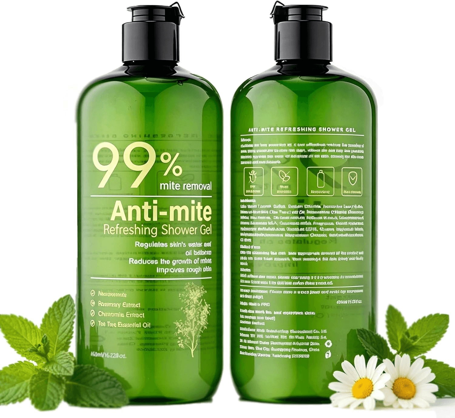 Antifungal Body Wash and Soap| Anti-Mite Shower Gel| Back Acne Remove,Antibacteria