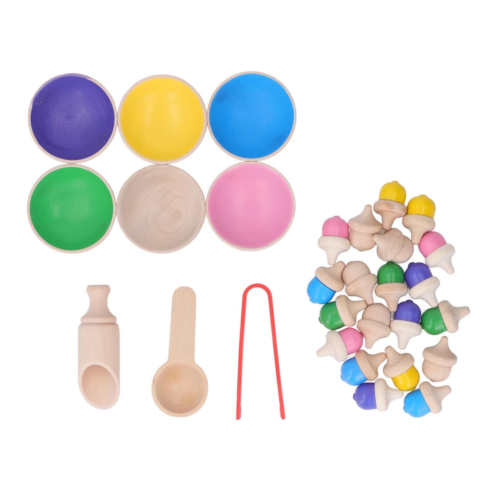Color Sorting Balls Skill Development Fun Interactive Durable Safe Balls In Cups