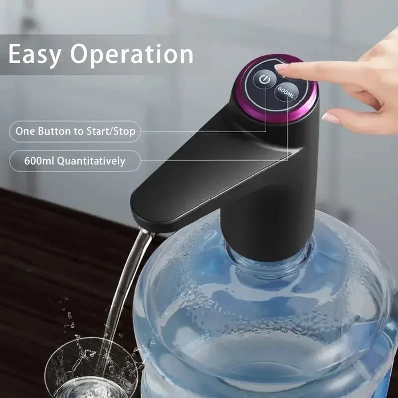 Electric Water Bottle Pump USB Rechargeable Automatic Drinking Water Dispenser