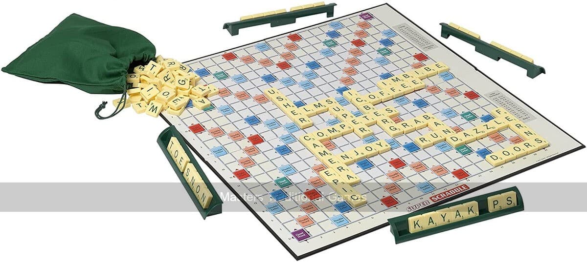Super Scrabble (giant English Scrabble board with twice as many tiles) (UK)