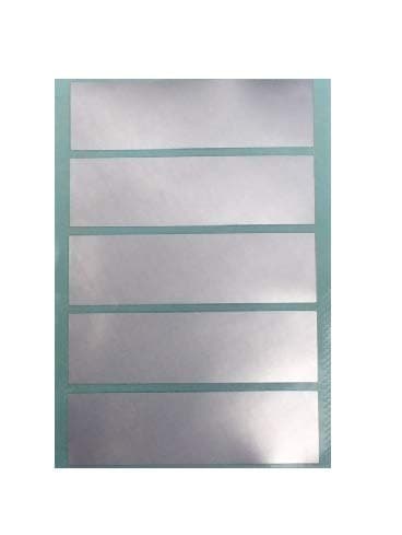 Tamper-Proof Silver Transfer Security Seals| 70Mm X 20Mm| 1000 Sheets