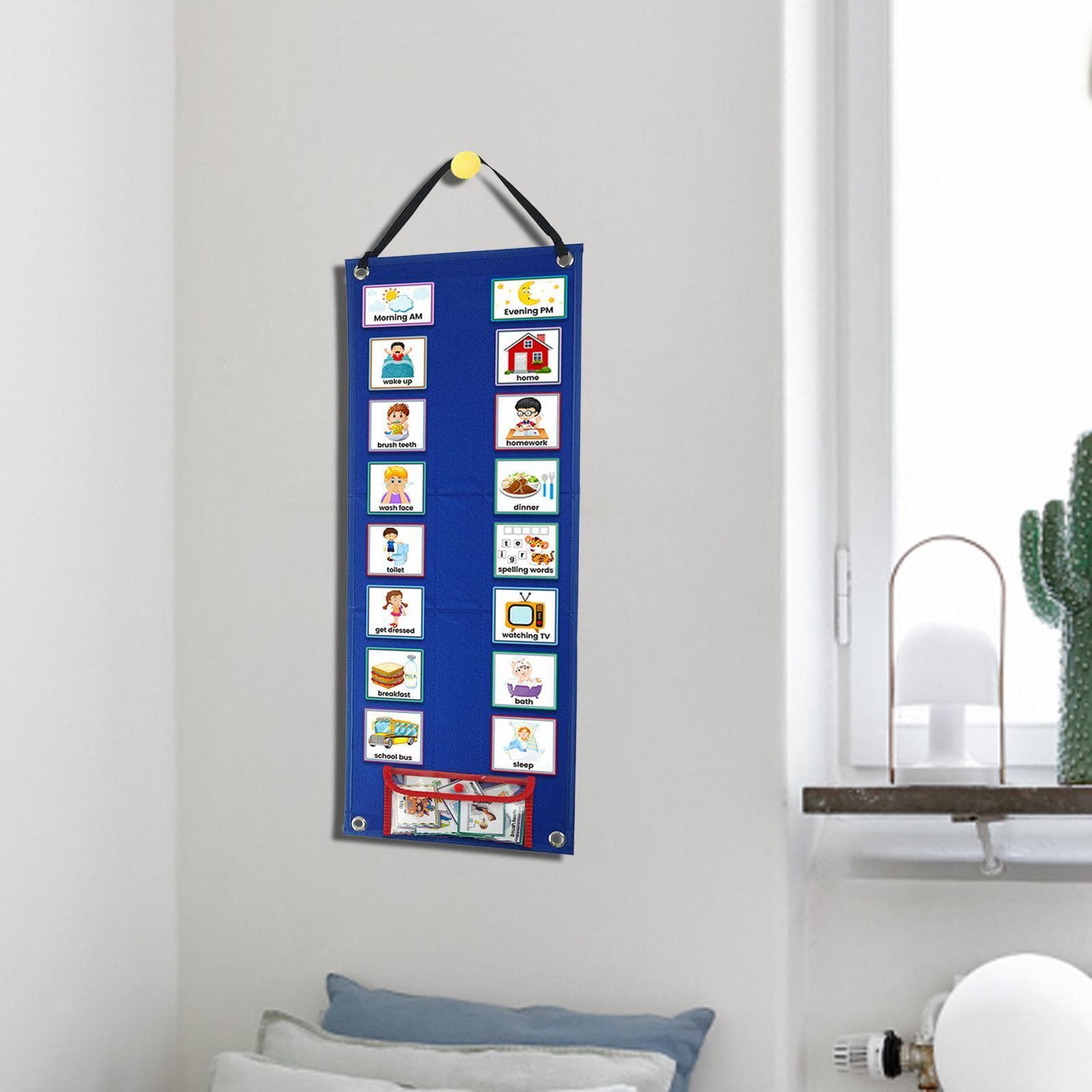 Kids Visual Schedule Calendar 70 Pieces Visual Schedule