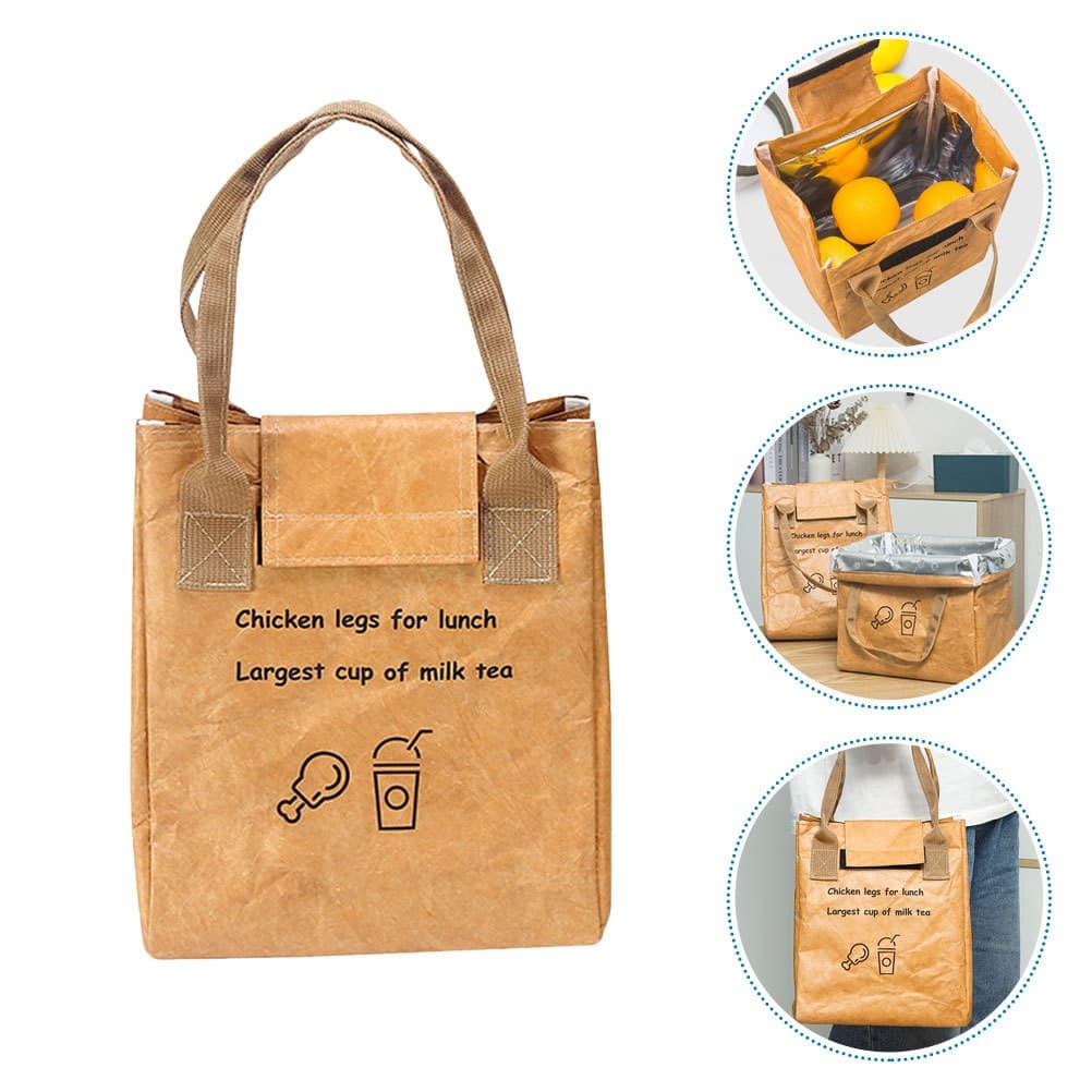 Outdoor Insulation Lunch Bag Reusable Lunch Box Bag Lunch Tote Bag for School
