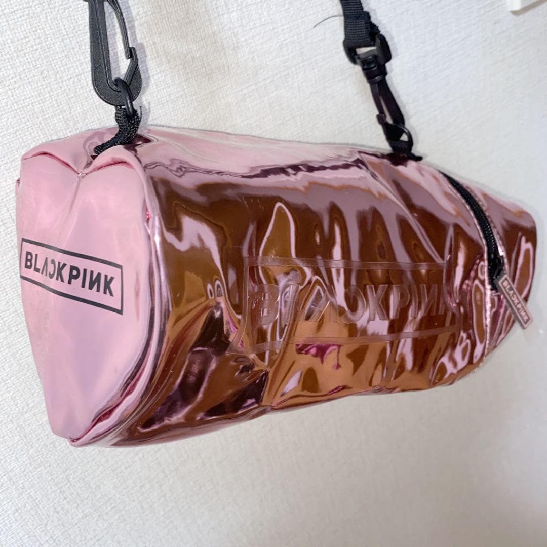 BLACKPINK Pen Light Case Pouch Bag Heart Metallic Pink Strap Official Japan
