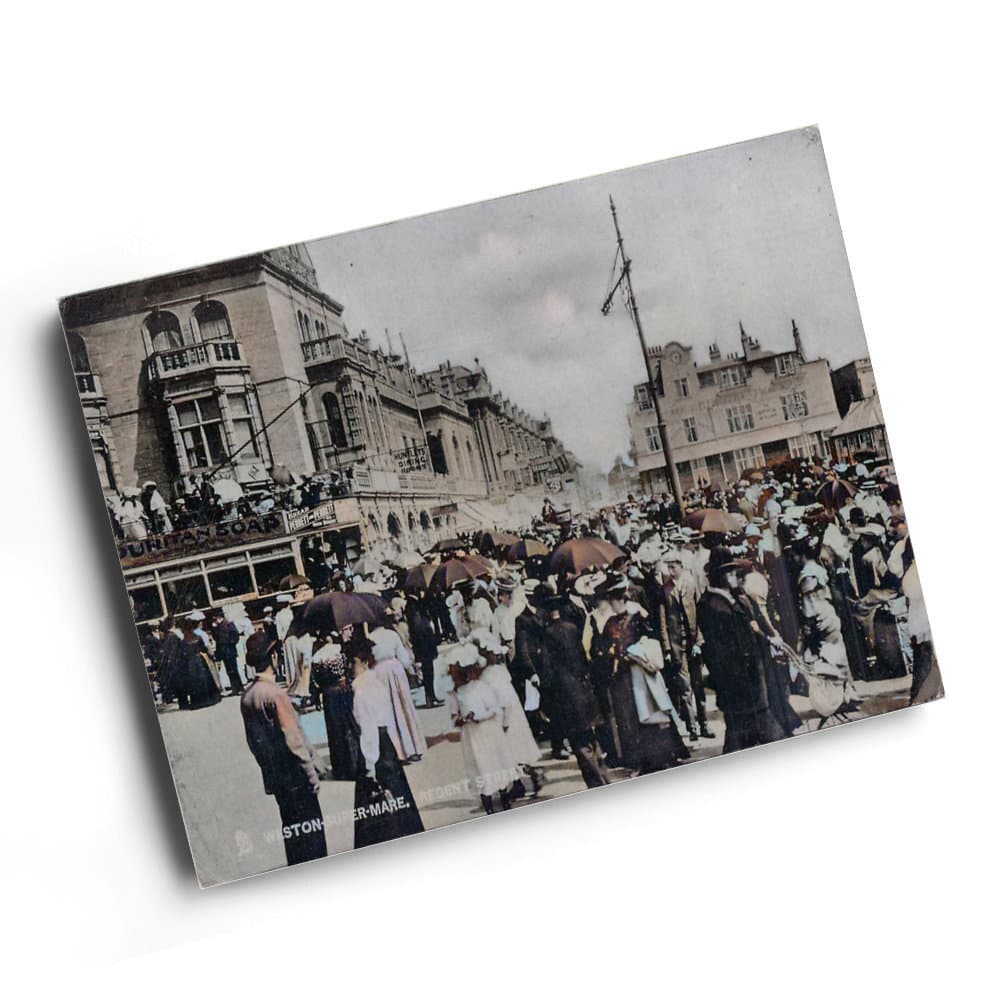 A4 PRINT - Vintage Somerset - Weston-super-Mare. Regent Street (ac)