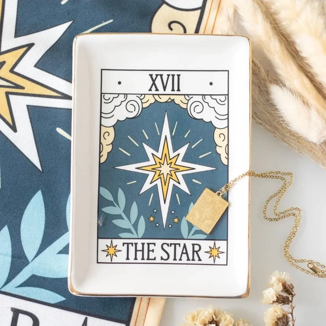 The Star Vintage Tarot Card Trinket Dish