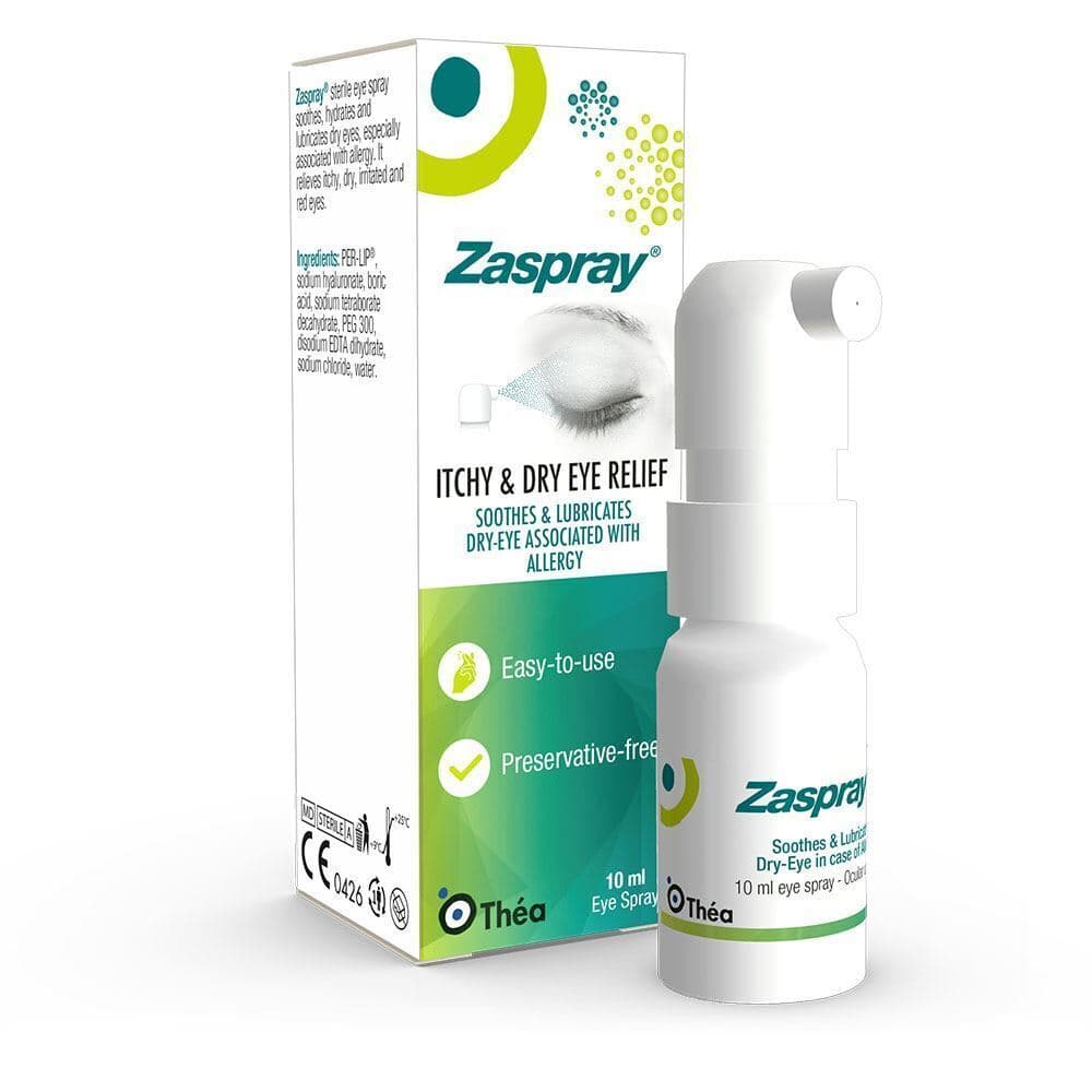 Zaspray 3-in1 Allergy Eye Spray - Itchy and Dry Eye Relief 10ml SENSITIVE EYES