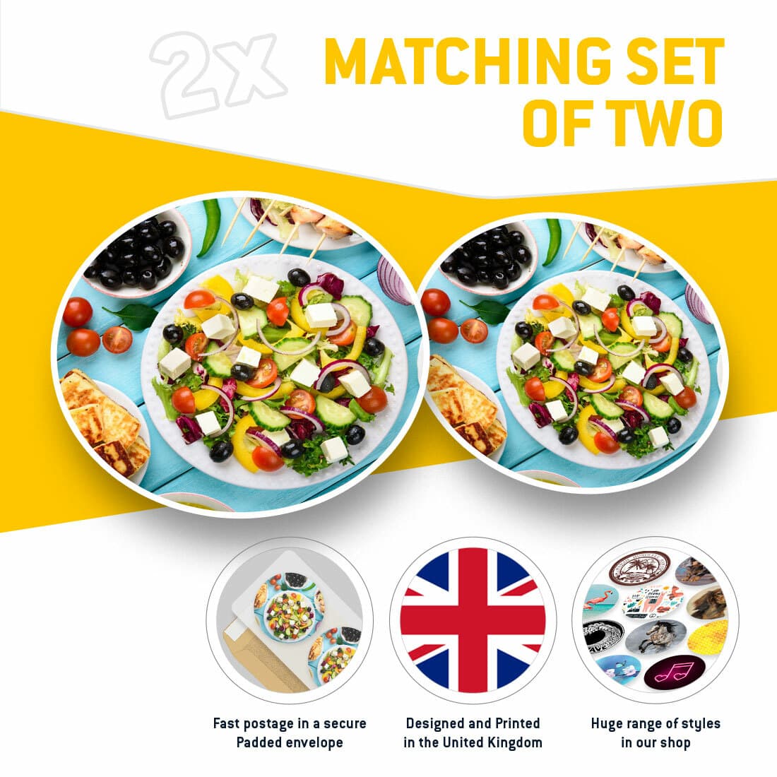 2 x Vinyl Stickers 20cm - Greek Food Traditional Olives Cool Gift #21646 view 2