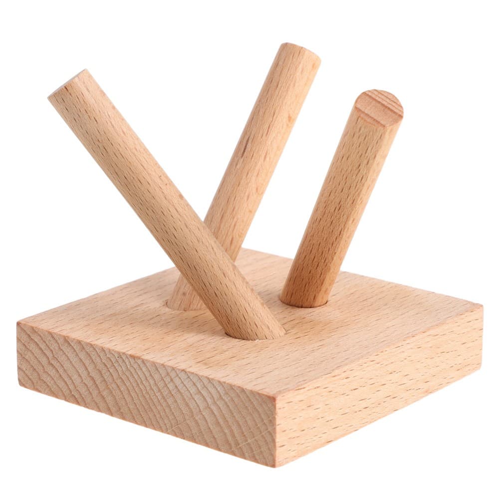2pcs Softball Display Stand: Wooden Baseball Holder - Easel for Display Crystal