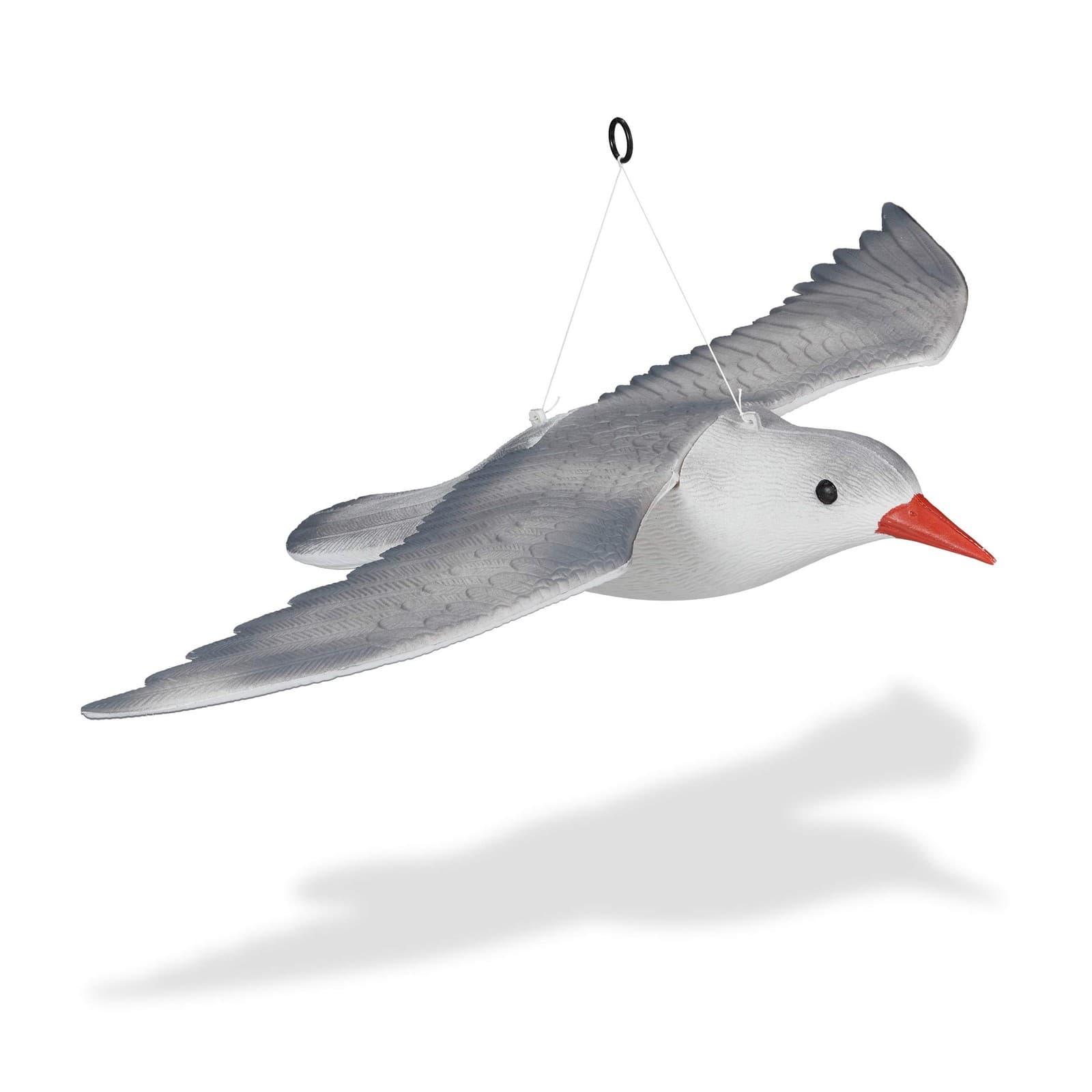 Relaxdays Bird Deterrent| Scarecrow| Seagull| Fly| Garden| Plastic Decoy| Det...