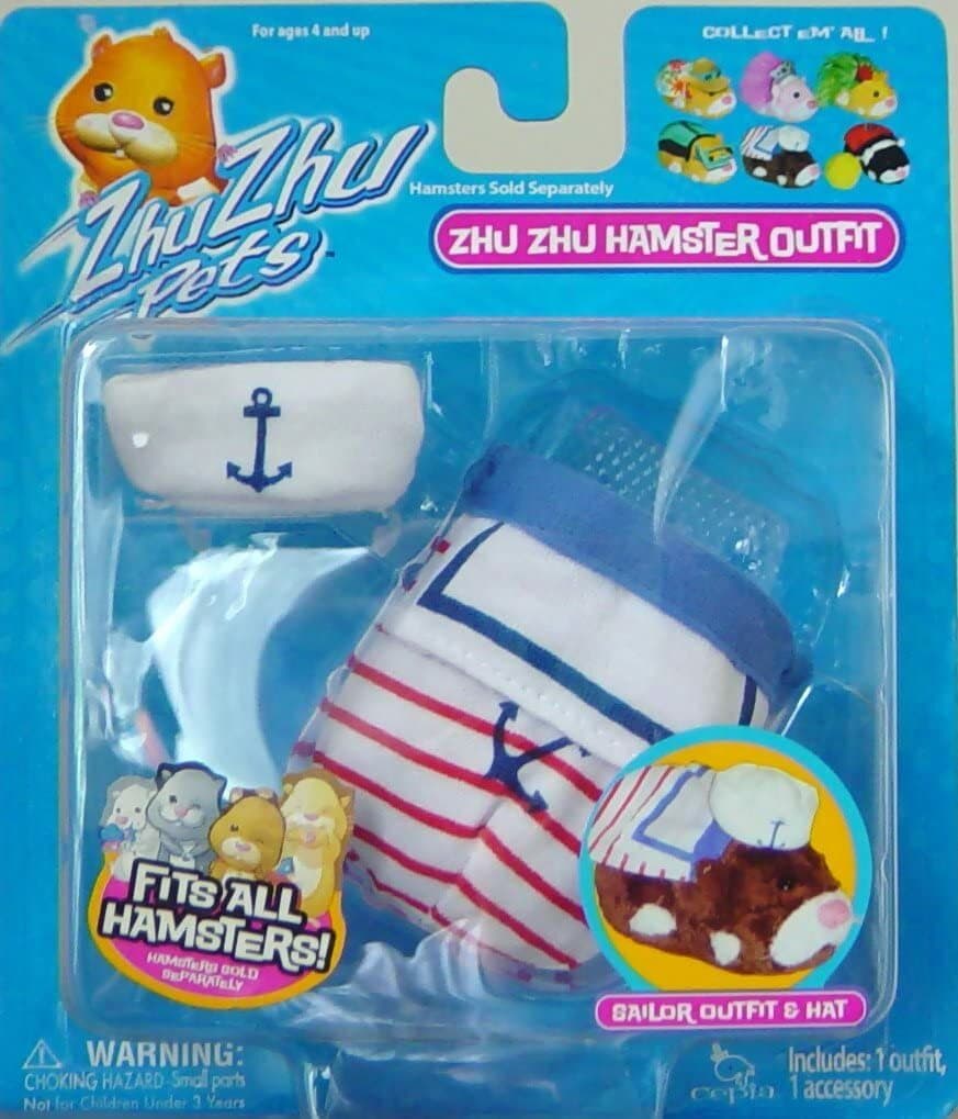 Zhu Zhu Pets Hamster Sailor Outfit and Hat