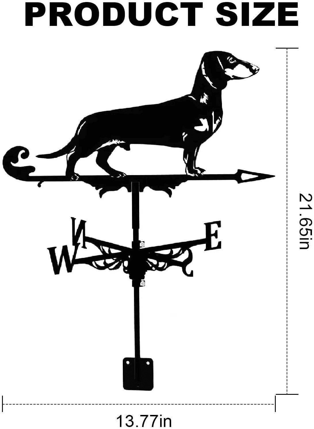 Witch Metal Weathervane Garden Wind Direction Roof Outdoor Decor UK Yard