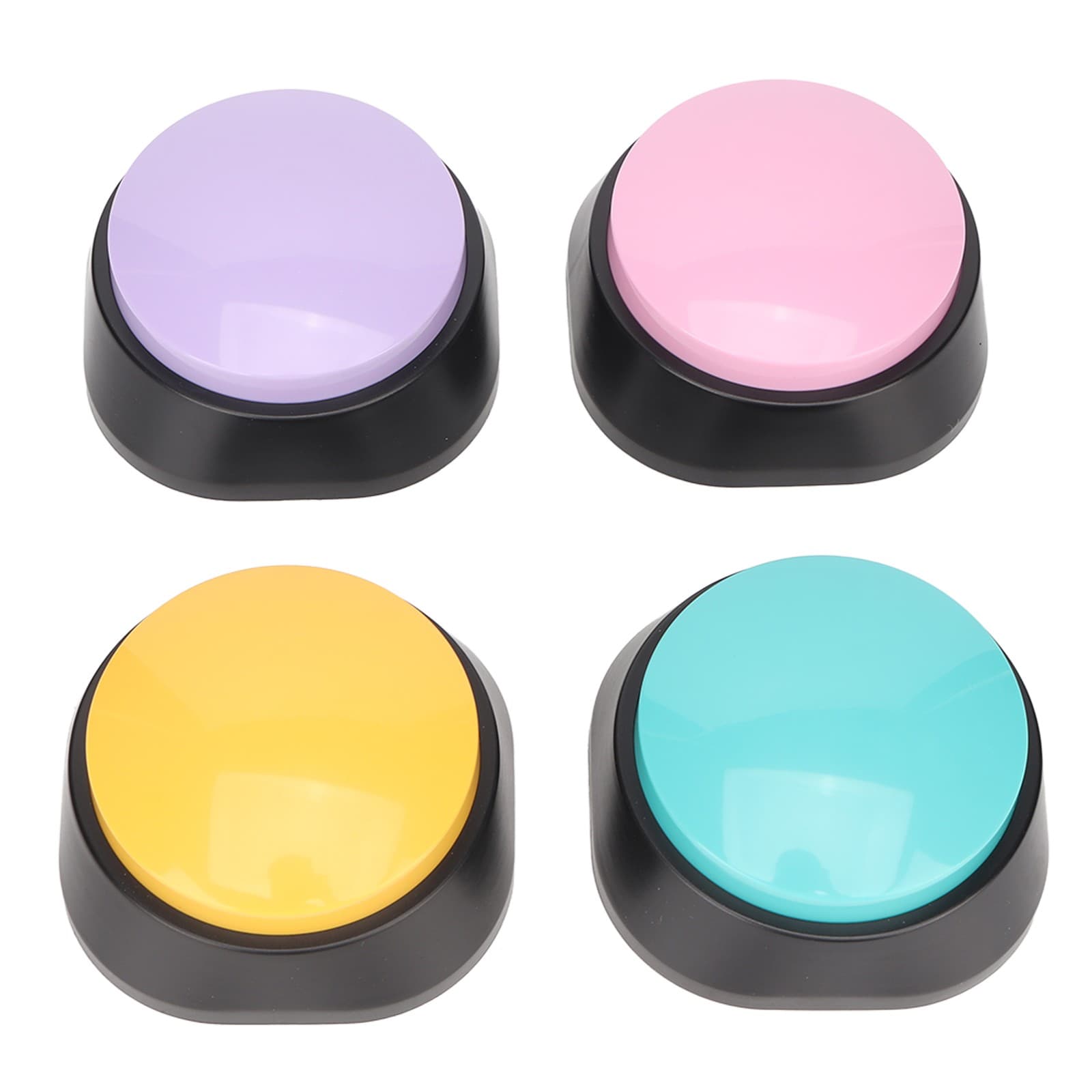 New 4Pcs Dog Buttons 30 Second Record Clear Sound Pet Training Buzzer For view 2