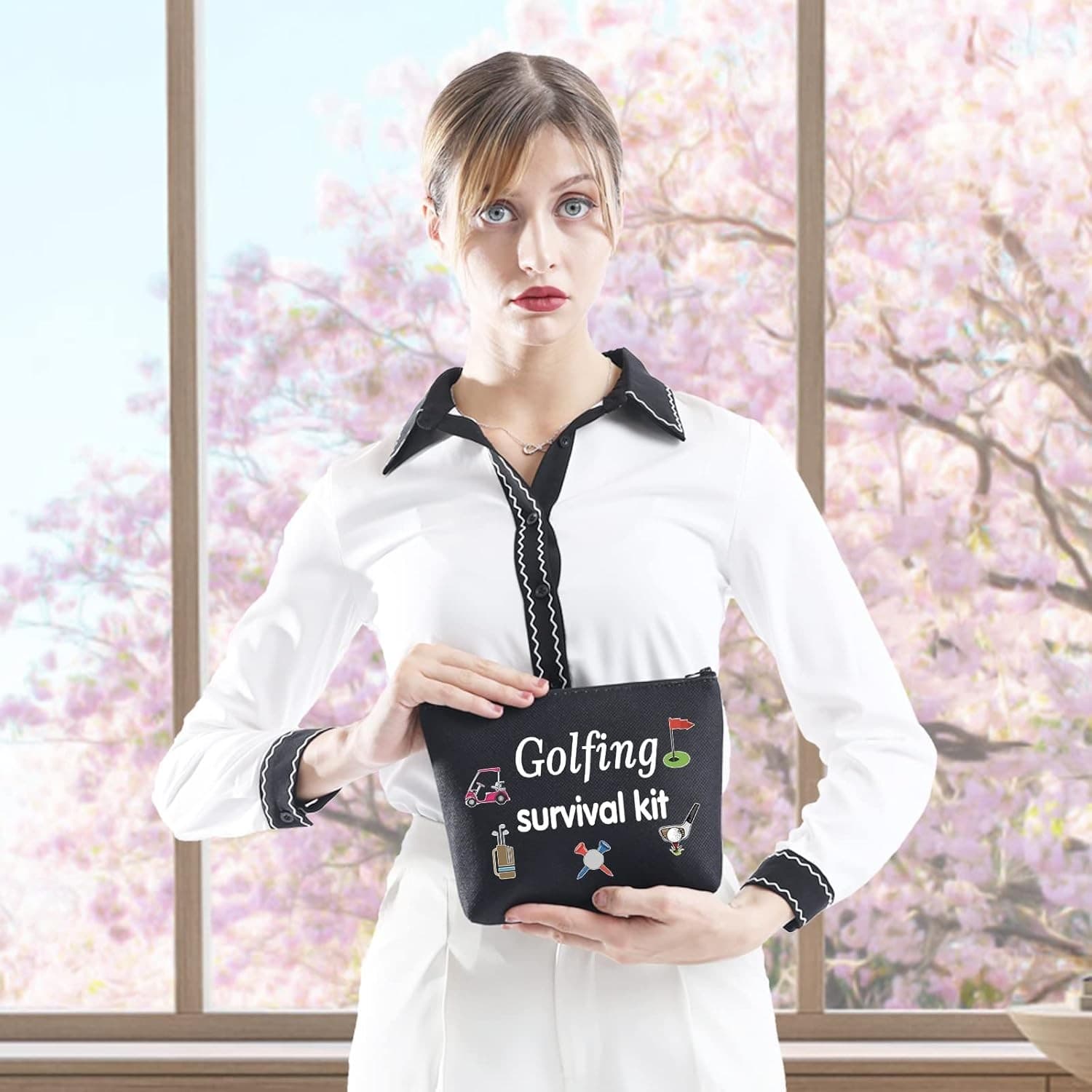 Golfing Survival Kit Makeup Bag Golfing Gift Golf Accessories Gift for Mom Golf view 2