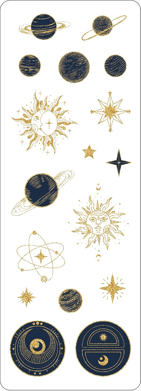 Celestial Sticker Set (6 Different Sheets of Stickers!)| 2 1/2 X 7 1/8 view 2