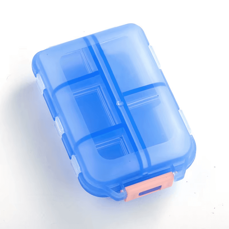 Moisture-Proof Travel Pill Organizer - Portable Vitamin Holder for Daily Use