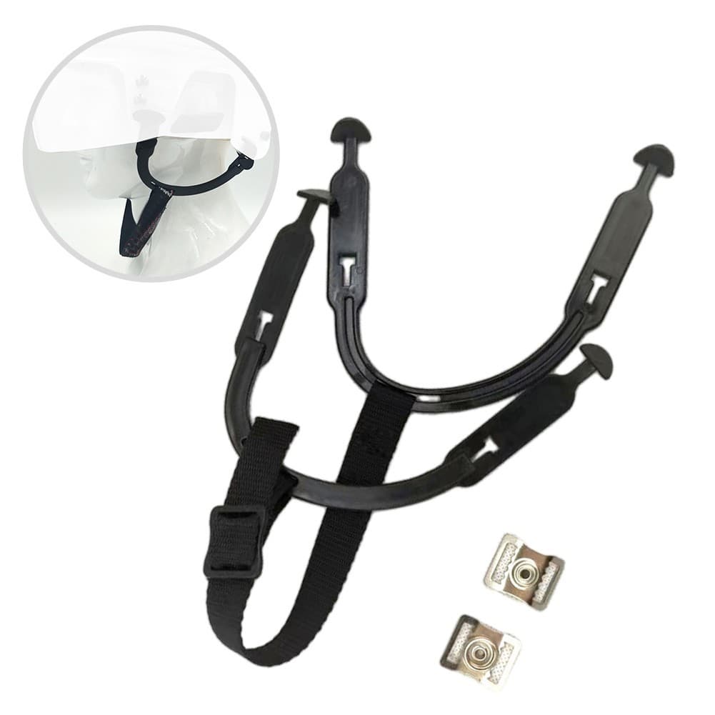 Customizable Hockey Helmet Chin Strap with Adjustable Length and Tightness