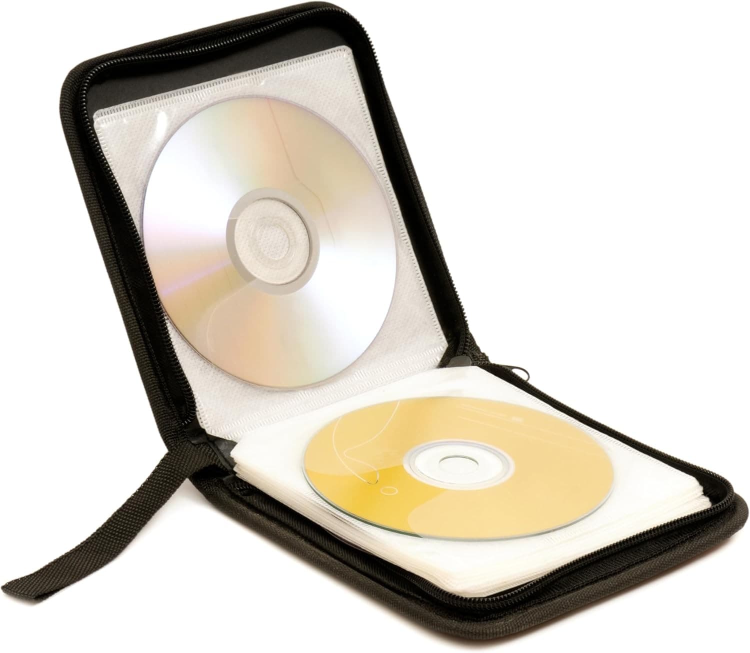 groov e Portable CD Wallet - CD Holder Case with Protective Sleeves - 40-Disc C