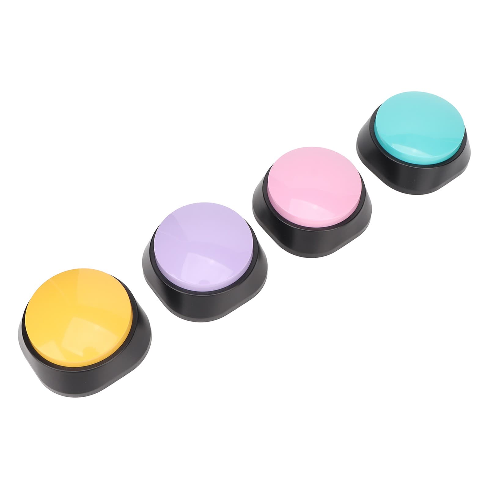 New 4Pcs Dog Buttons 30 Second Record Clear Sound Pet Training Buzzer For
