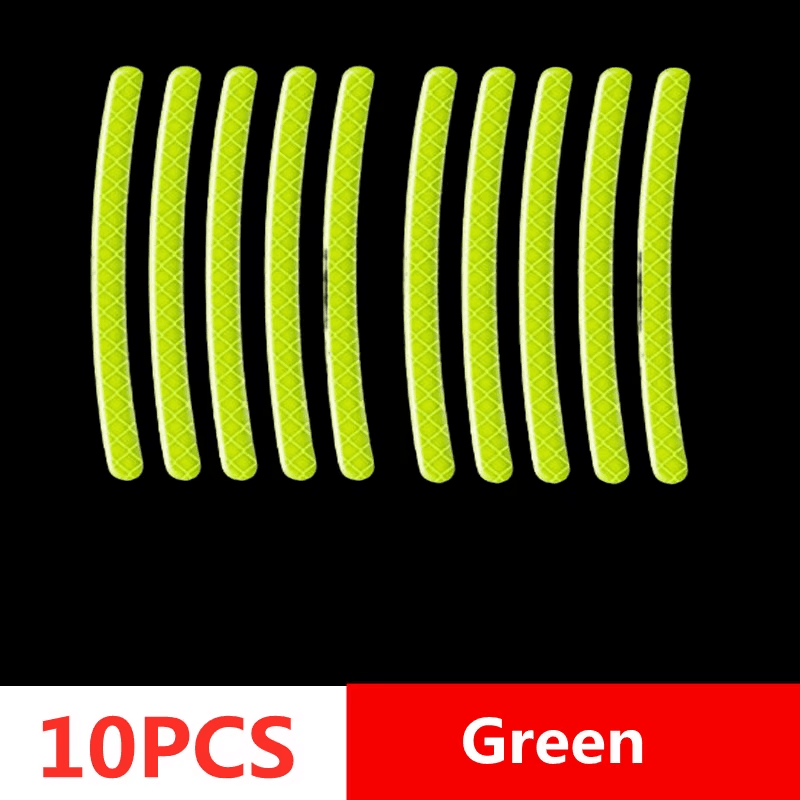 Car Wheel Hub Reflective Stripes Door Handle Safety Warning Sticker Car Rear War