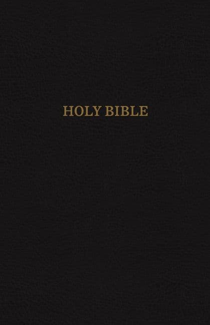 KJV, Reference Bible, Super Giant Print, Leather-Look, Black, Indexed, Red Letter Edition, Hardback,