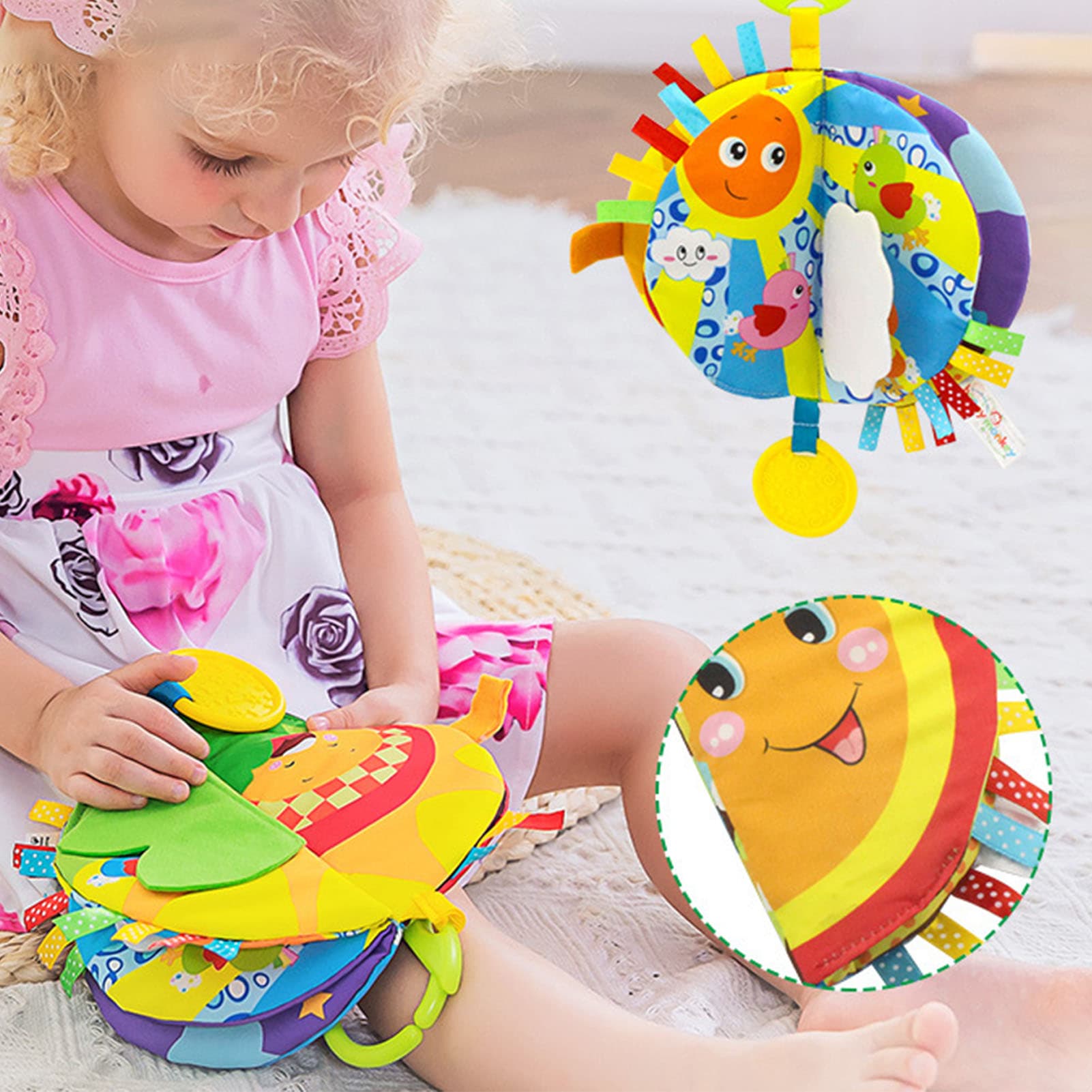 ˘ Baby Cloth Book Waterproof Soft Safe Cute Educational Infant Cartoon Cloth