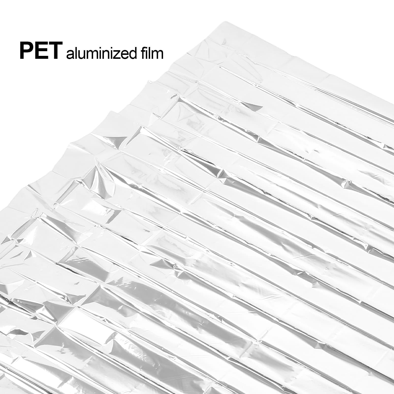 Emergency Blankets Foldable PET Aluminized Film Thermal Blanket Portable Sur NEW view 2