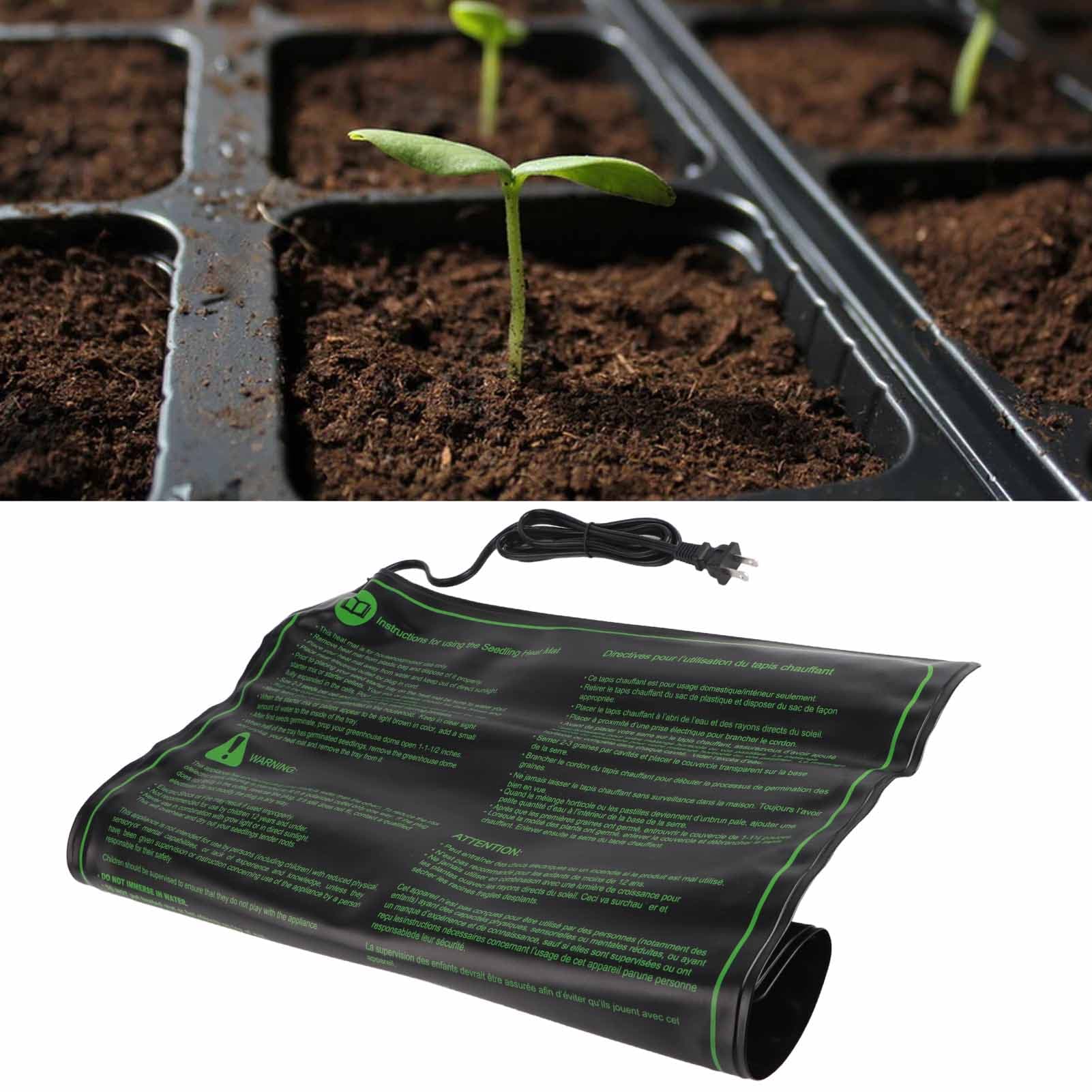 NEW Heating Mat Waterproof Warm Safe Efficient Plant Heat Pad For view 2