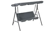 3-Seater Garden Swing Chair with Canopy - 2 Colours! view 2