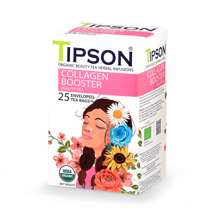 Tipson Organic Collagen Booster (25 Enveloped Tea Bags)