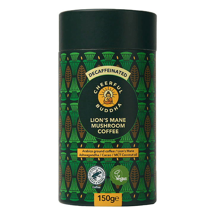 Cheerful Buddha Lion's Mane Mushroom Decaffeinated Coffee Blend 150g