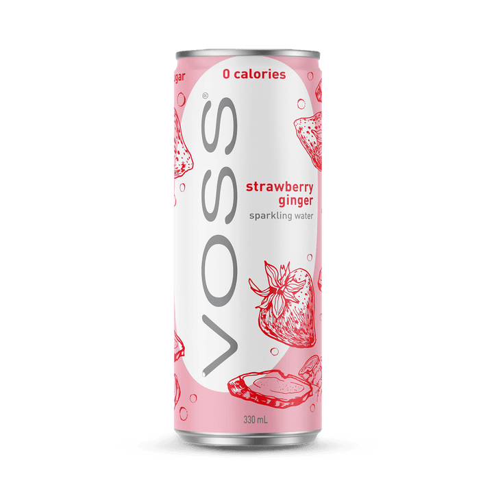Voss Strawberry & Ginger Sparkling Water 330ml