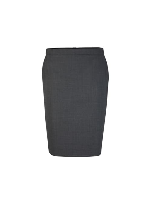 Marc Cain Skirt in a virgin wool mix, grey, 16 (N5)