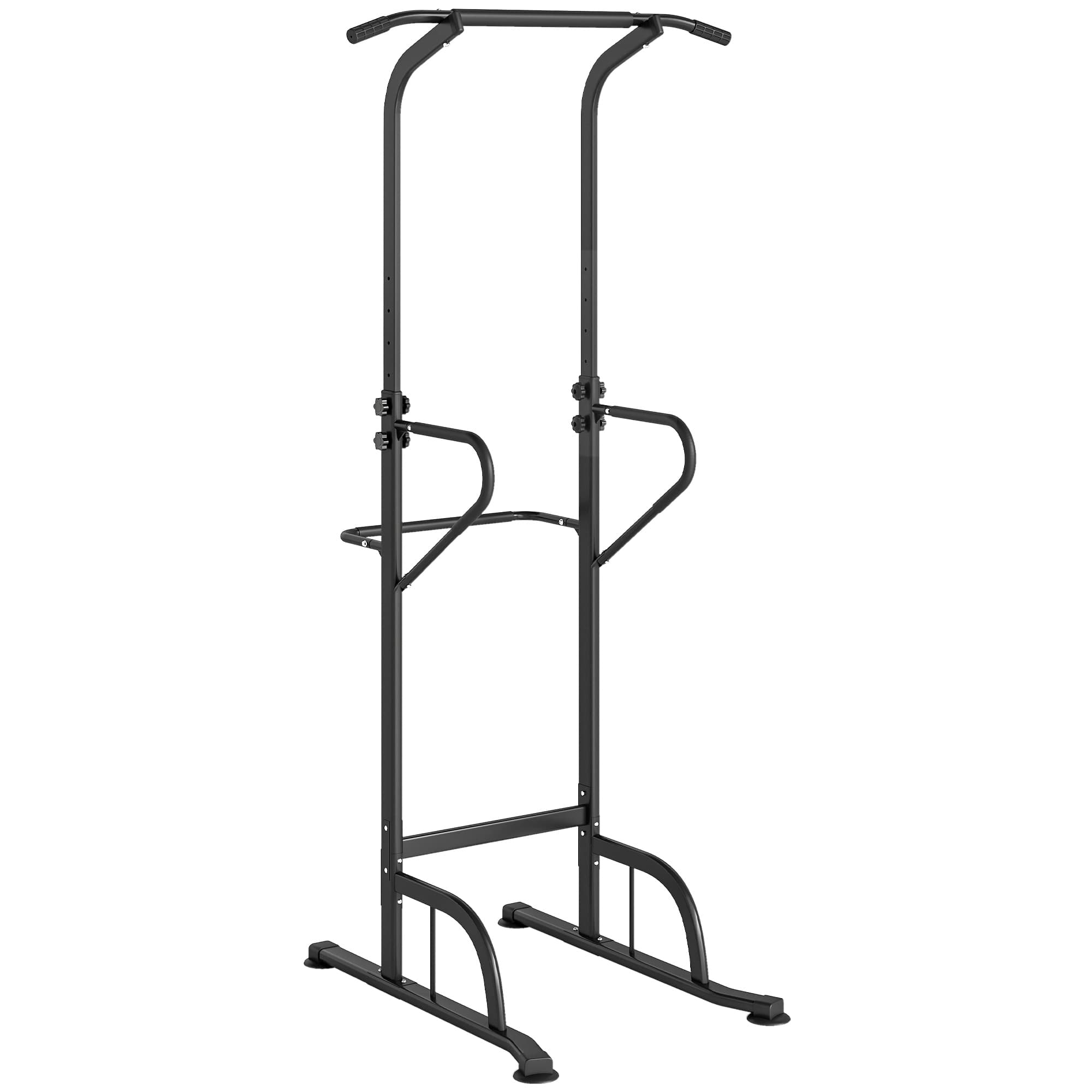 HOMCOM Pull Up Bar Multi-Function Height Adjustable Power Tower Dip Station Equipment