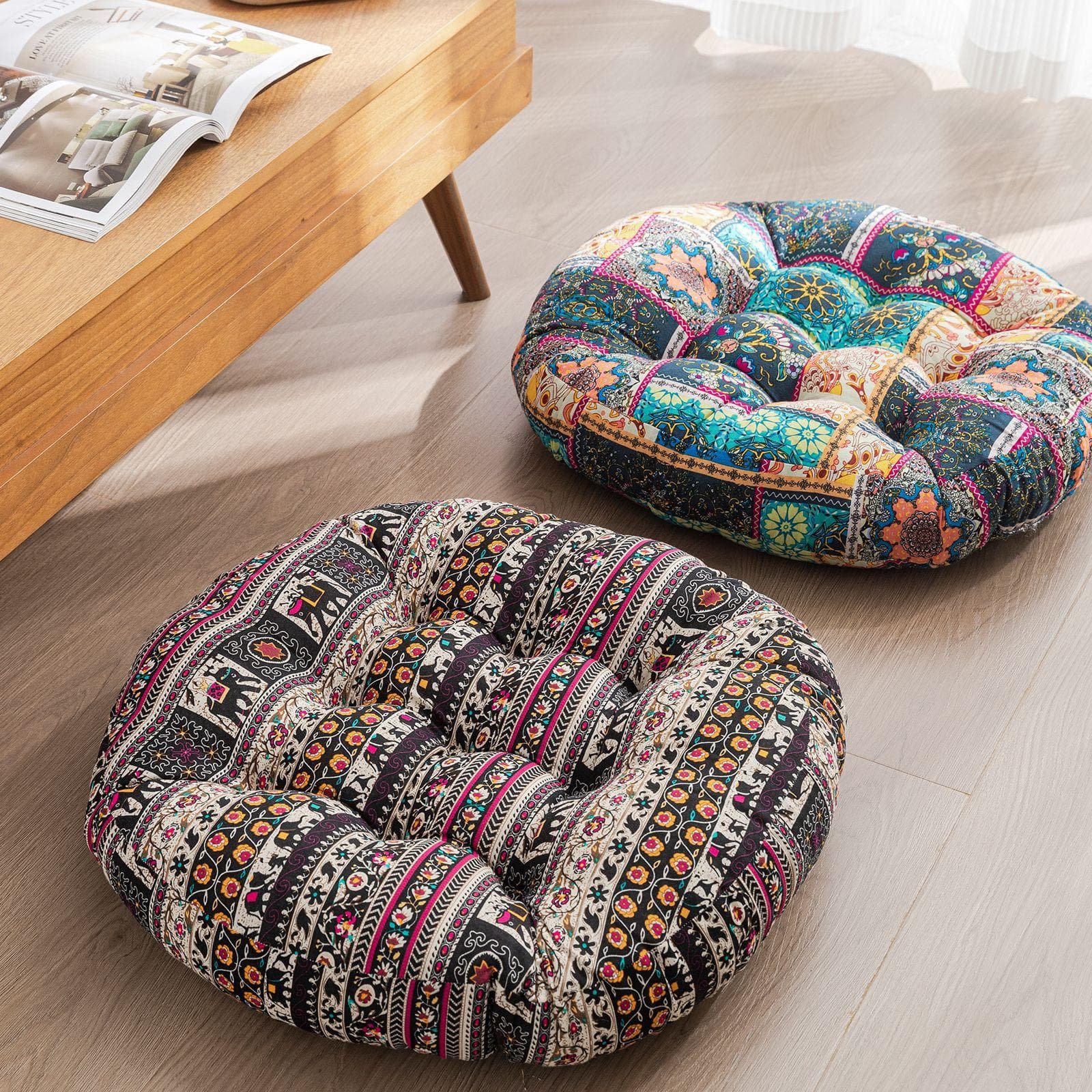 Japanese Cotton Futon Cushion Cushion Padded Chair Cushion Floor Cushion Floating Window Tatami Soft Cushion